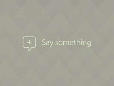 Say something icon texture typography