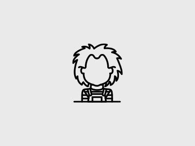 Chucky avatar character chucky clean horror illustration line minimal movie portrait