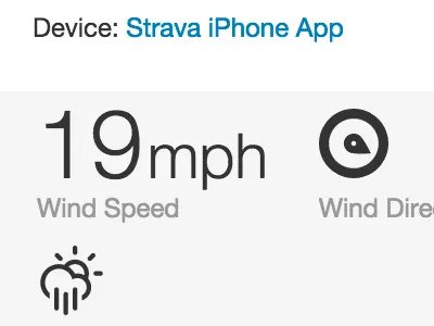 WeatherVain cycling extension fitness strava