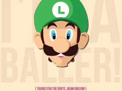 Luigi Illustration bryan daniel danny design graphic illustration luigi nintendo