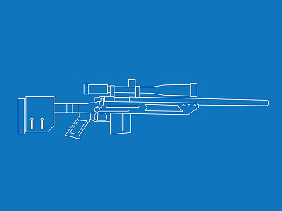 Mccree Precision 308 american gun illustration remington sniper