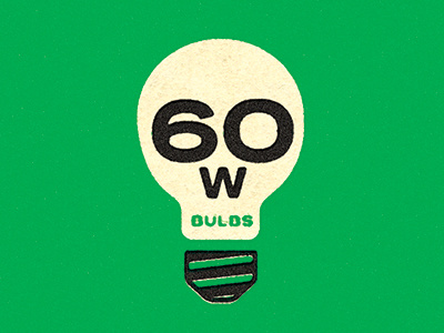 Skull Bulb color design green light bulb logo packaging skull texture type unexpected vintage