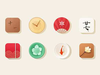 意 flat icon simple