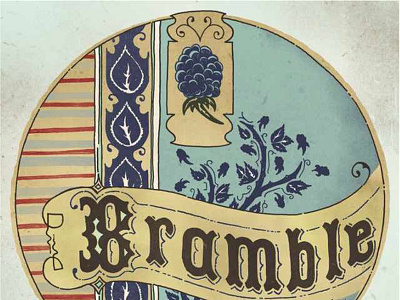 Bramble Design - Final Processing adobe cocktail coloring design illustration illustrator lettering