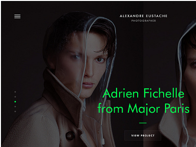 WIP Alexandre Eustache book fashion photo photography portfolio webdesign