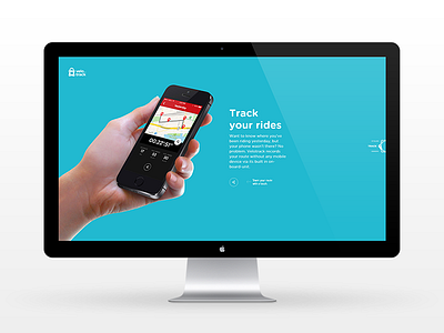 Landing page for Velotrack design landing ui ux web