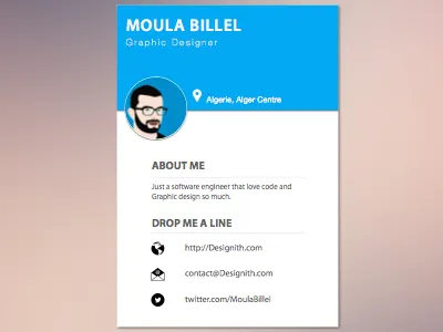 Profile Modal clear modal profile simple