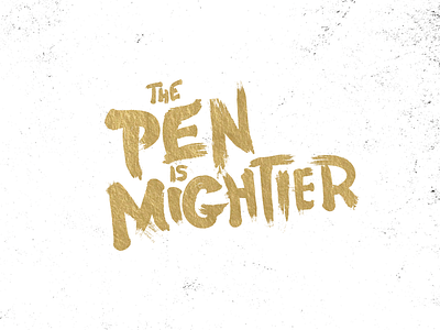 The Pen is Mightier brush je suis charlie mightier pen type