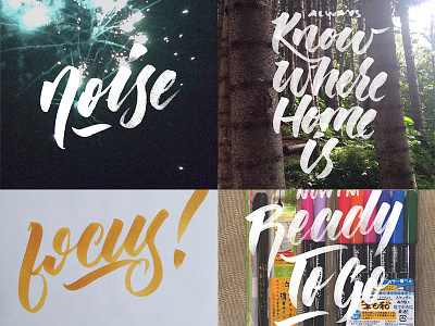 Insta Lettering Quickies brush pen handlettering instagram lettering typography