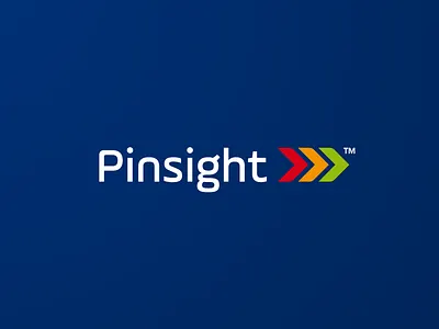 Pinsight Branding arrows brand colors green logo orange target yellow