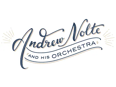 Logo Design 1920s 1930s art deco hand lettering lettering logo logo design orchestra retro vintage