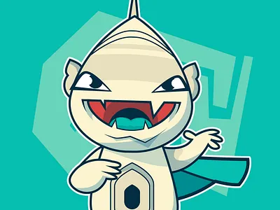 Tajie character design kawaii monster taj mahal