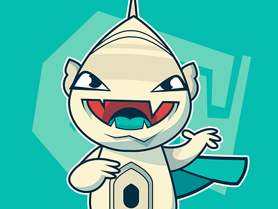 Tajie character design kawaii monster taj mahal