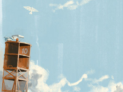Buoy digital illustration marc aspinall painting wip