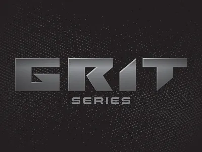 Grit Type Logo cut dark gradient grit grunge laceration metal sleek slice type typography vector