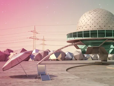 the planetario 3d art direction c4d digital art don zeta portfolio vray