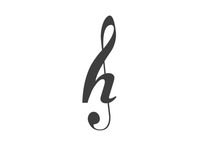 Harrison Music Logo clef h harrison logo music