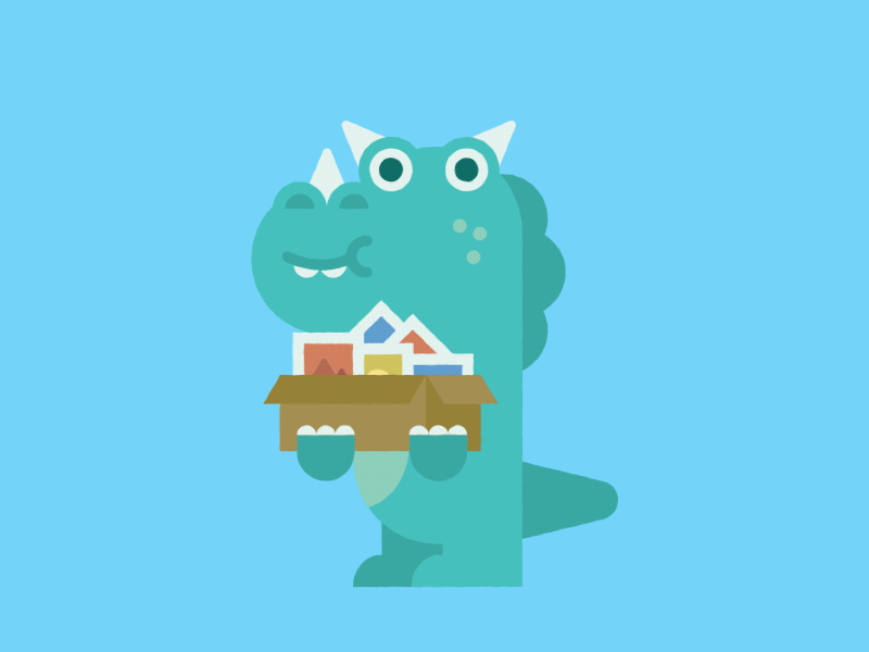 Dinos & Photos animation character dinosaur gif loop motion design motion graphics photos