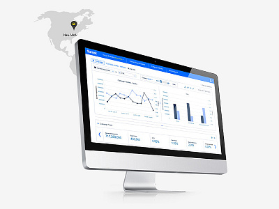 Inkod new website in the oven ... country dashboard demo graph imac inkod mockup newyork nyc preview sizmek usa