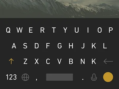 Keyboard allcaps clean flat keyboard ui