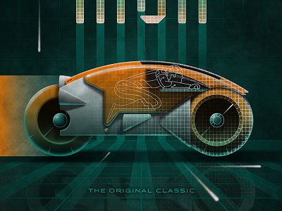 Tron Dribbble bike dan kuhlken disney dkng film light cycle movie nathan goldman poster tron