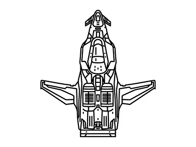 Star Citizen: M50 art citizen fan game illustration line ship space star vector video