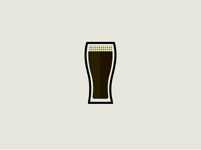 Icon 5: Guiness beer challenge glass guiness icon illustration kneadle pint