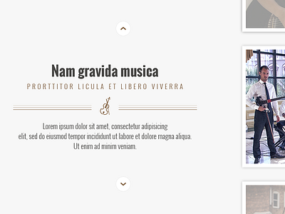 charleston virtuosi redesign flat html5 page redesign symbol typography ui ux