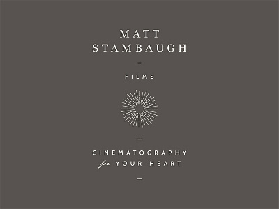 Matt Stambaugh Films branding cinematography identity logo