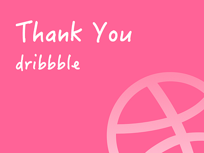 Thank You Dribbble dribbble first thank you thanks