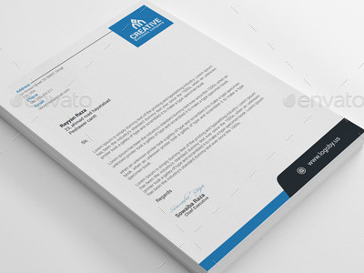 Letterhead business clean corporate corporate letterhead creative editable elegant eps header letter letterhead letterhead template