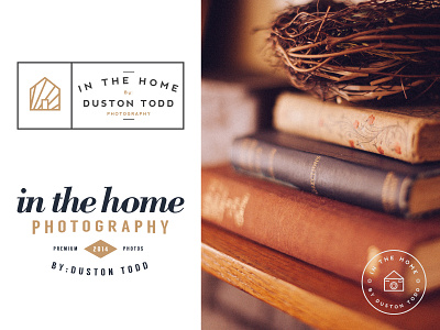 In The Home branding identity logo photography