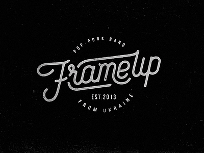 Frame up frameup handlettering lettering logo typography