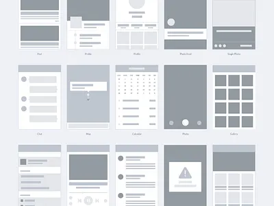 free - Wireframe for apps ai app design free freebie freebies graphic illustrator interface ui ui kit wireframe