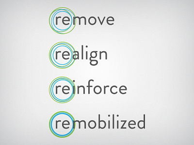 Remobilize Chapter Logos blue book design chapter titles circles green logo simple typography