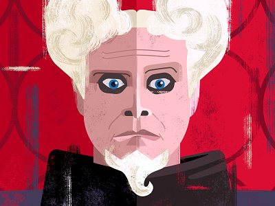 Mugatu 2000s alan defibaugh derelict digital illustration illustration movies vector will farrell