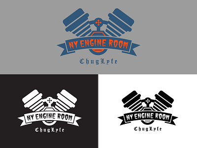 Ny Engine design engine room greenfuzz identity logo