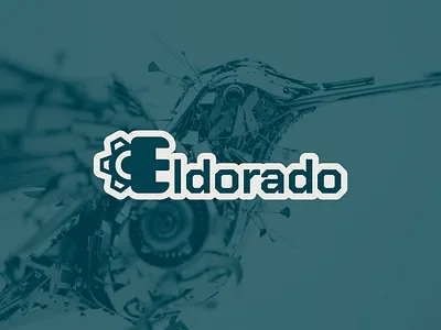Eldorado branding design e e lettermark e logo gear gear icon gear logo grafiko labs graphic design illustrator letter e logo logo design mechanical logo minimal minimal logo simple logo wordmark wordmark logo