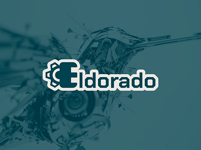 Eldorado branding design e e lettermark e logo gear gear icon gear logo grafiko labs graphic design illustrator letter e logo logo design mechanical logo minimal minimal logo simple logo wordmark wordmark logo