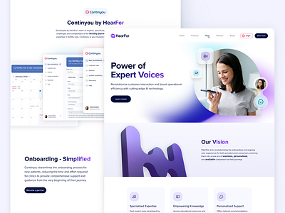 Web design for AI voice assistant graphic design ui