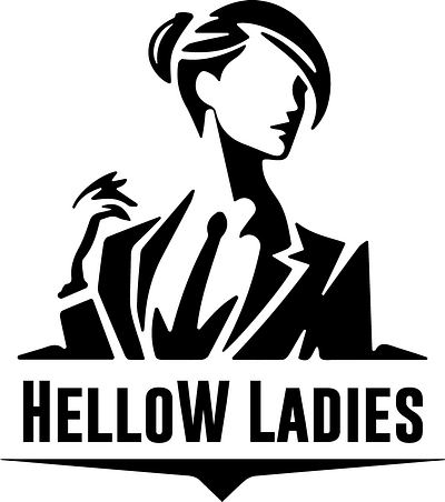 HelloW Ladies branding design flat graphic design logo vector