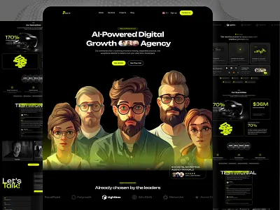 Digital Landing Page II AI Agency