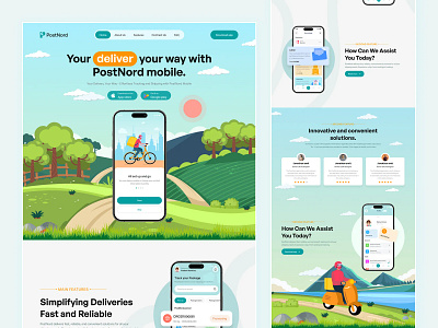 User-Friendly Landing Page Design for the Mobile Parcel Tracker