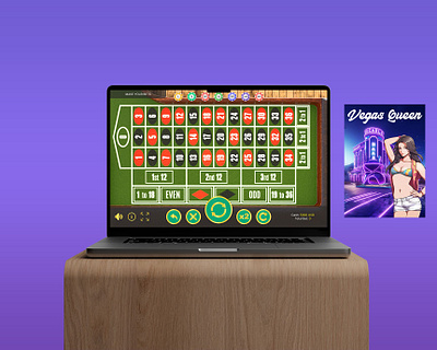 Vegas Queen - American Roulette Game Casino Interface 3d animation app betting branding casino design gambling game design gaming graphic design illustration logo motion graphics roulette slots typography ui ux vector