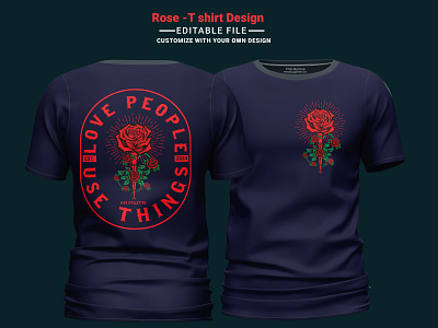 Rose T-Shirt Design logo rose rose t shirt design roses top