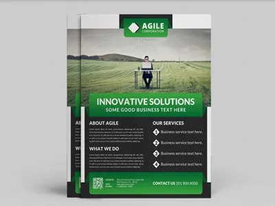 Corporate Flyer Template Vol 42 a4 ad advertising branding business flyer business material corporate corporate flyer flyer graphic river psd template