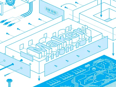 Maker diagram illustration typography