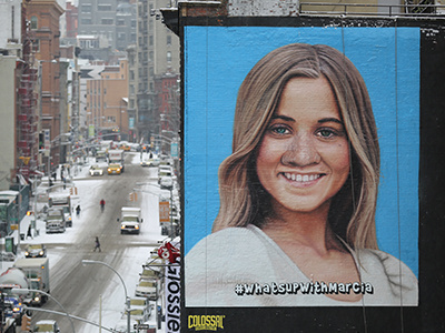 Marcia Mural 2 advertising bbdo colossal media handpaint mural nyc