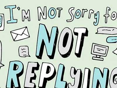 Sorry Not Sorry email hand lettering not sorry
