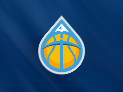 Denver Nuggets Redesign Concept basketball blue emblem gold logo mountain nba nugget pick sports